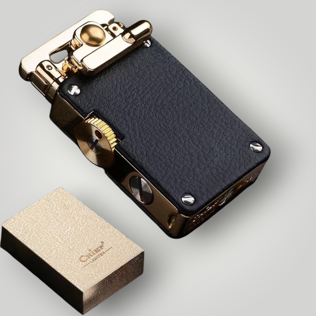 Metal Rocker Leather Lighter High-End