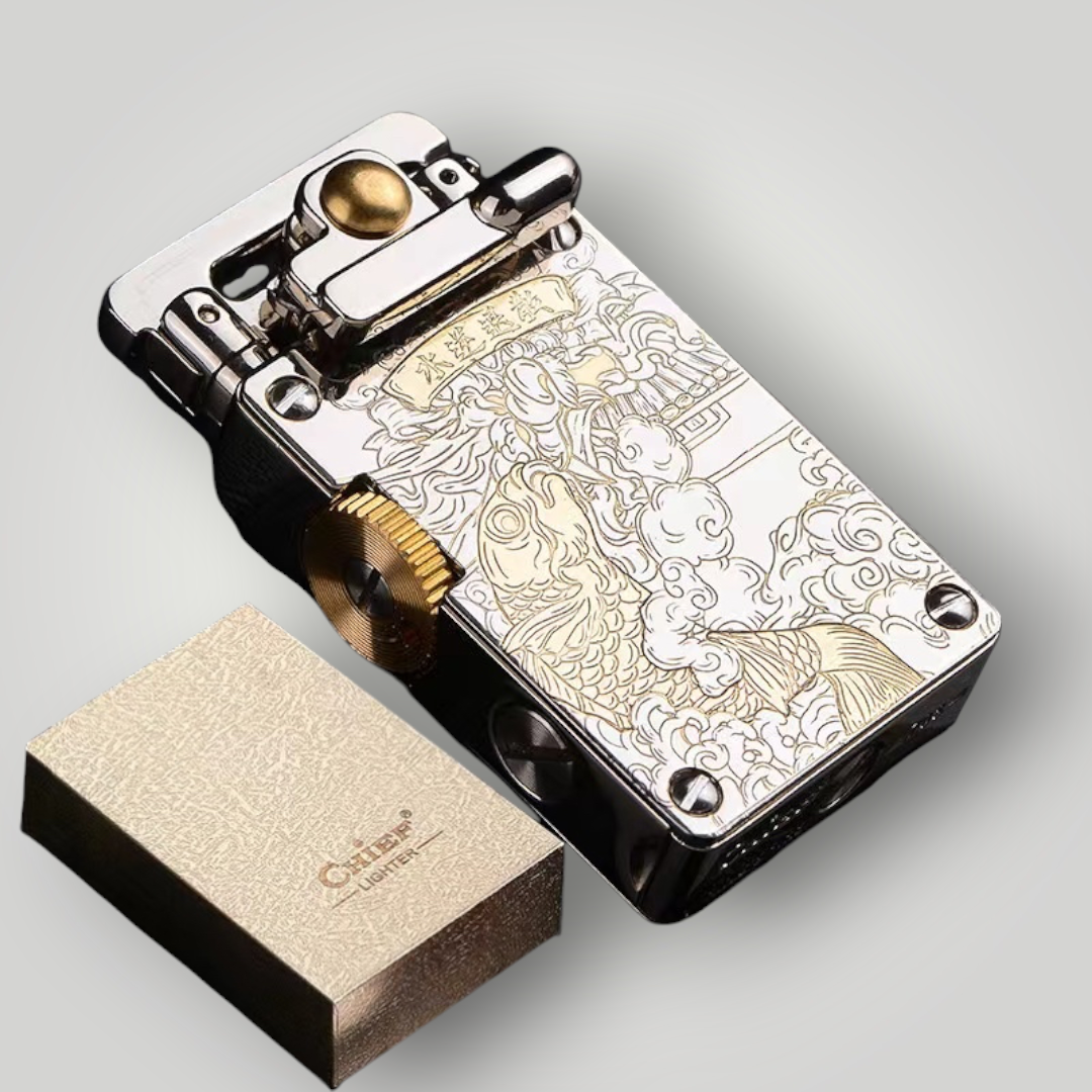 Metal Rocker Leather Lighter High-End