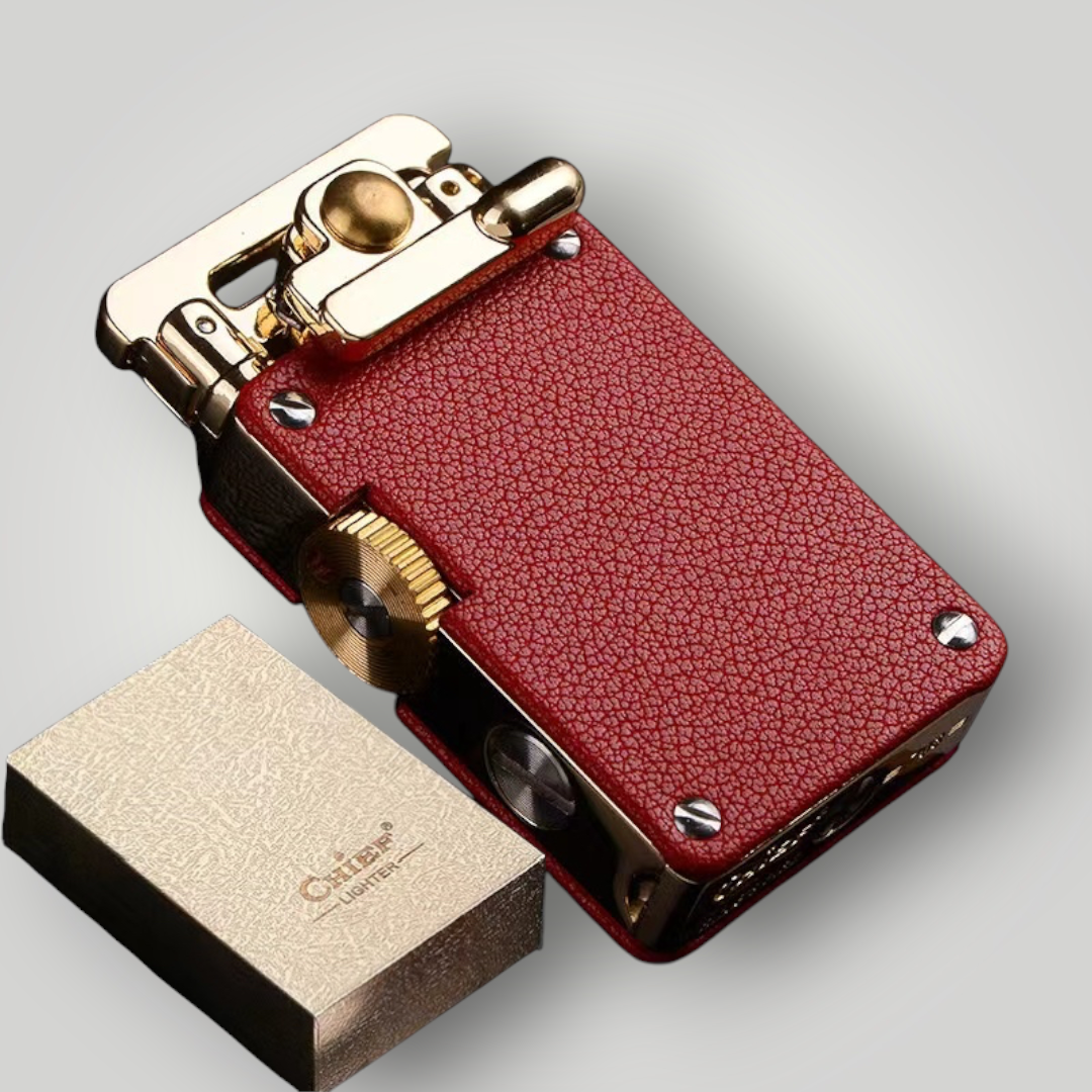 Metal Rocker Leather Lighter High-End