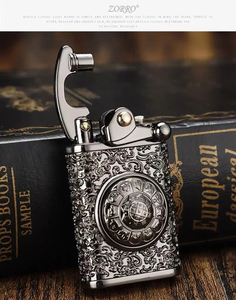Retro Kerosene Windproof Rocker Lighter