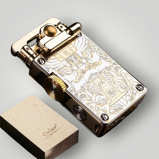 Metal Rocker Leather Lighter High-End