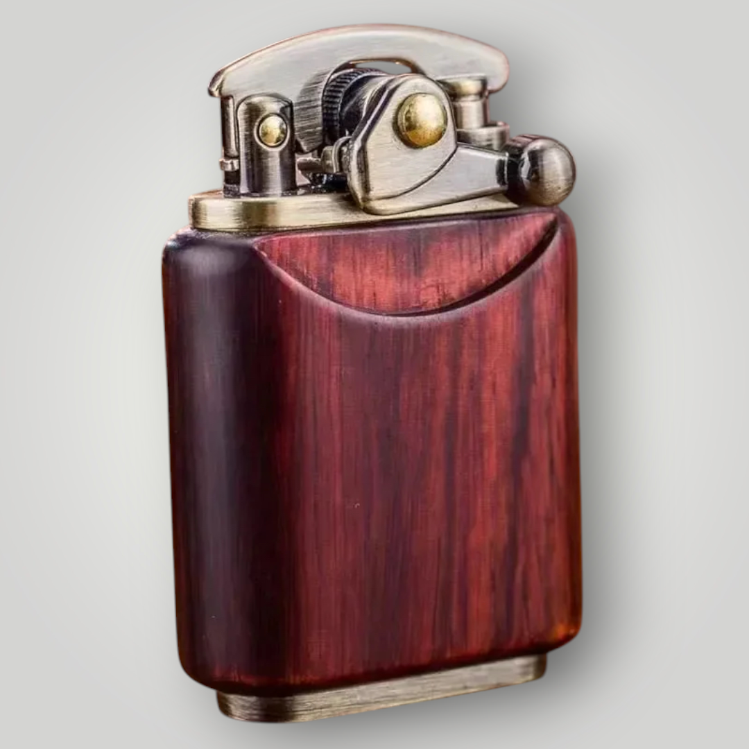 Rosewood Wooden Lighter Retro Copper