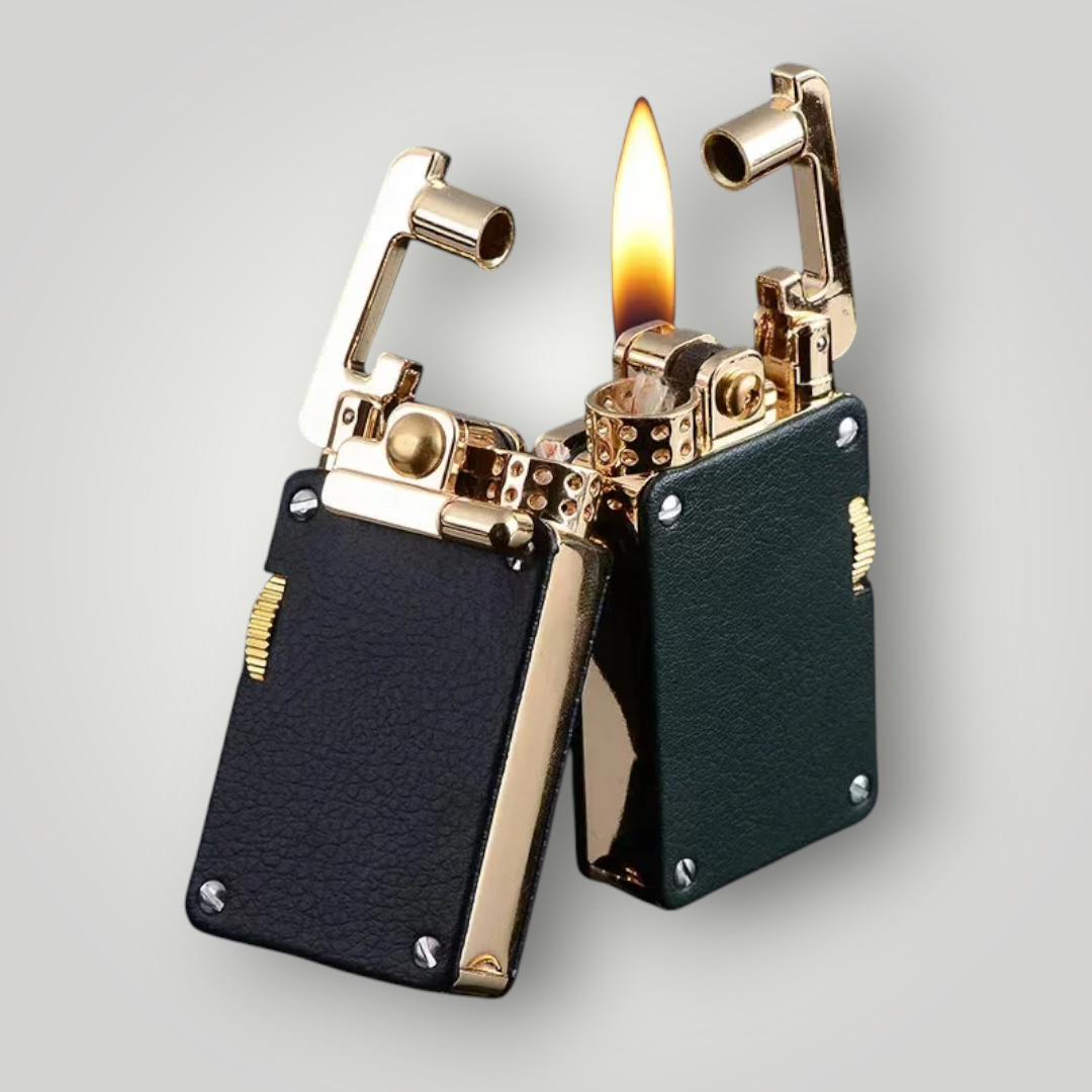 Metal Rocker Leather Lighter High-End