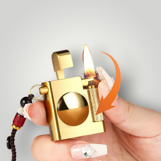 New Small Square Brick Oil Lighter