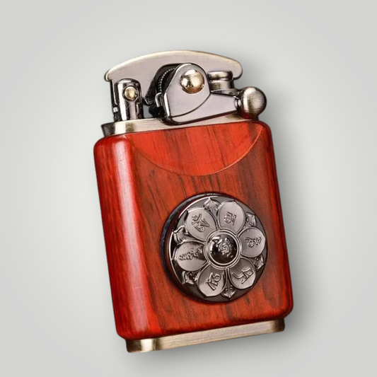 Rosewood Wooden Lighter Retro Copper
