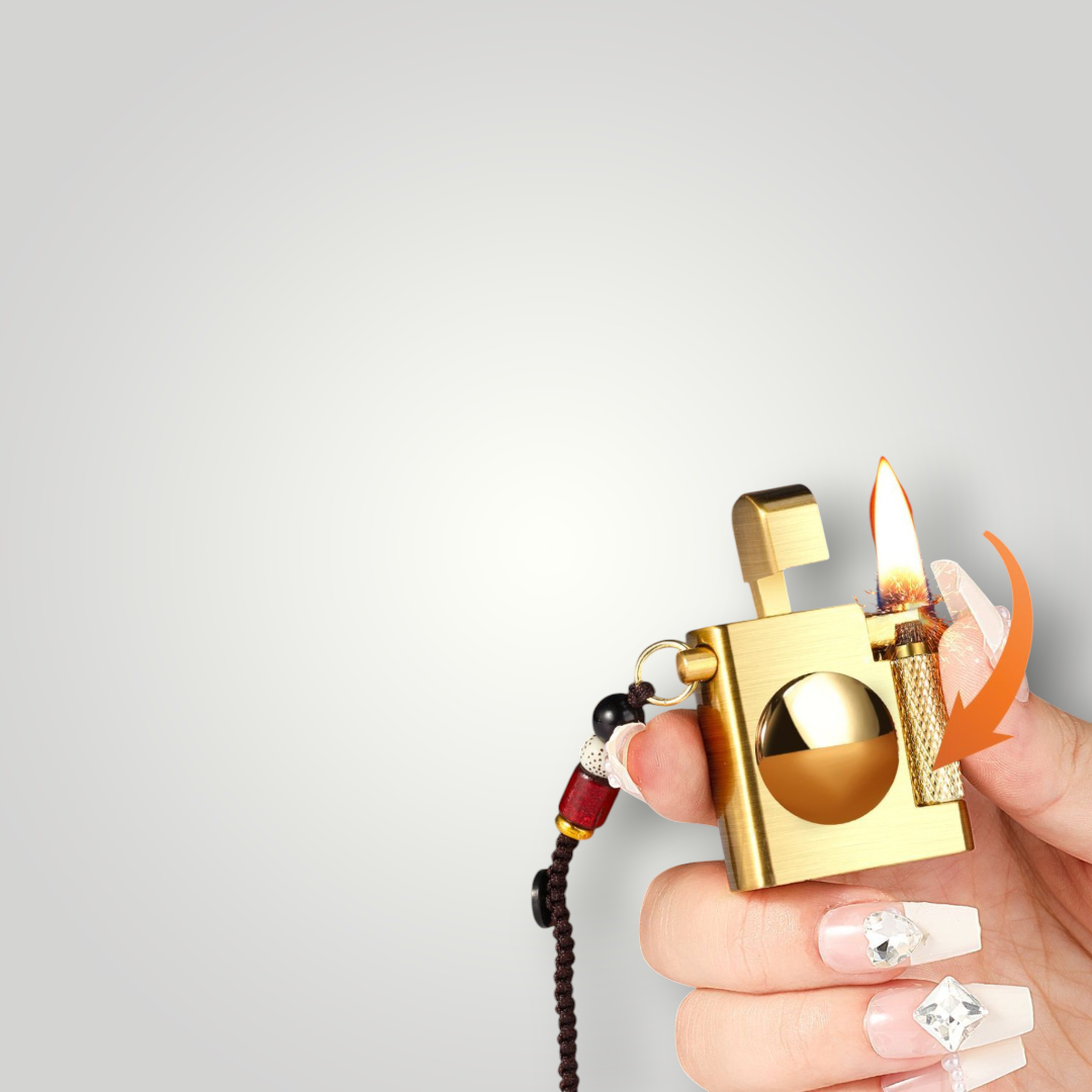 New Small Square Brick Oil Lighter