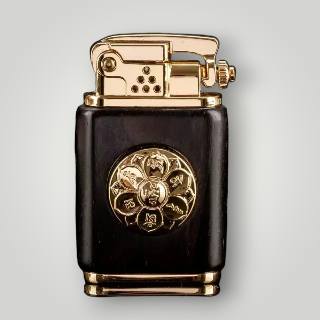 Rosewood Wooden Lighter Retro Copper