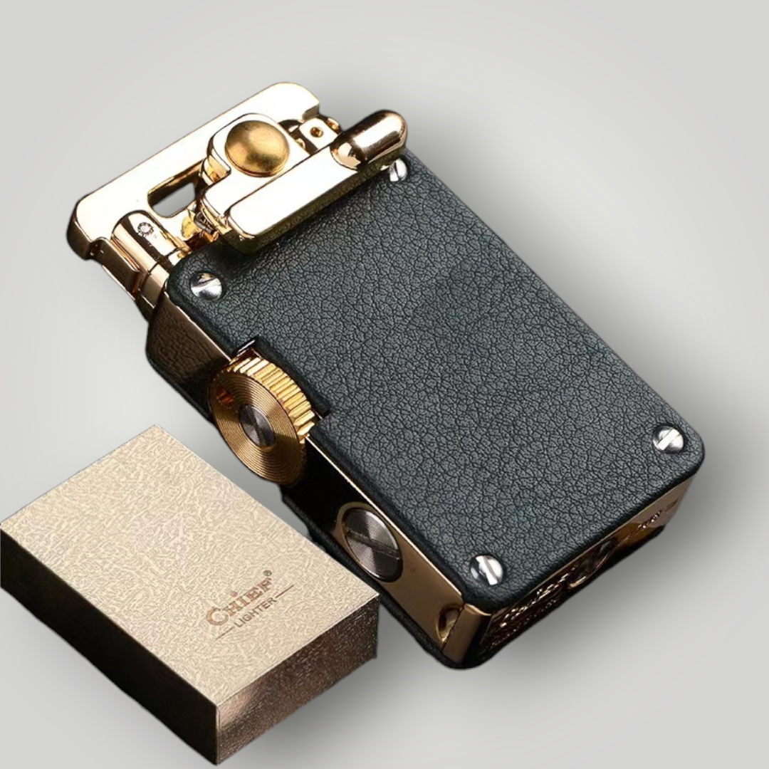 Metal Rocker Leather Lighter High-End