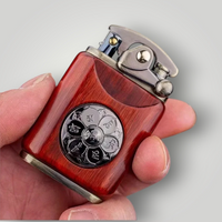 Rosewood Wooden Lighter Retro Copper