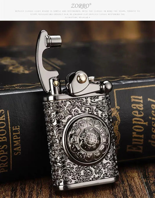 Retro Kerosene Windproof Rocker Lighter